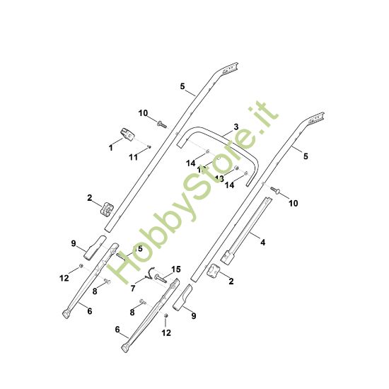 Picture of B - Parte inferiore manubrio MB 545.1 T