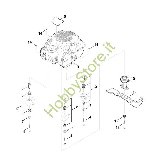 Picture of F - Motore, lama MB 545.1 T