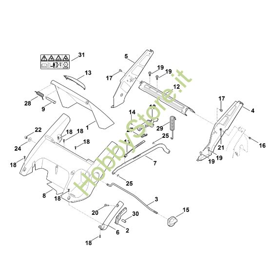 Picture of C - Telaio, regolazione altezza MB 545.1 VE