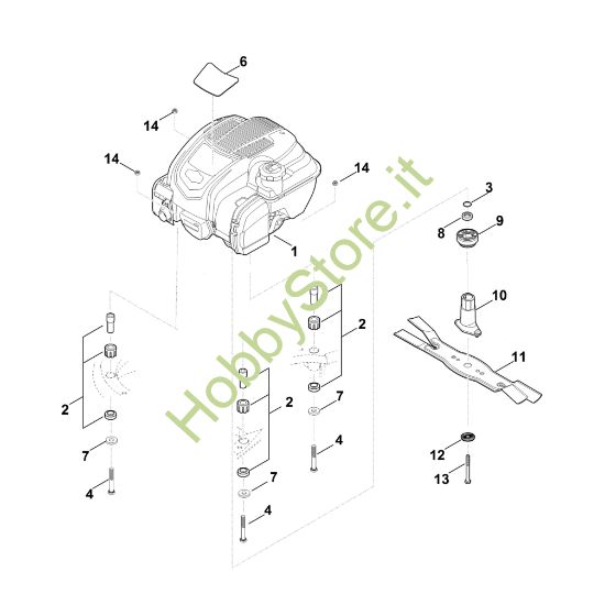 Picture of F - Motore, lama MB 545.1 VM