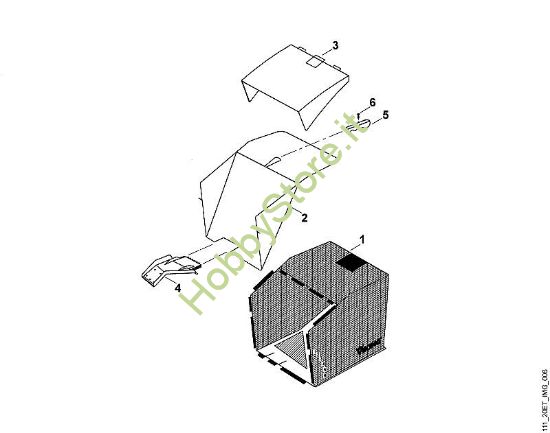 F - Cesto raccolta erba MB MB 555 KS della marca Viking