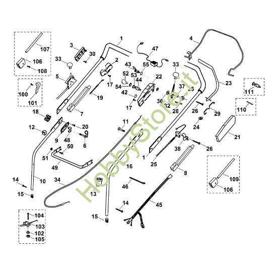 Picture of A - Manubrio MB 555 M