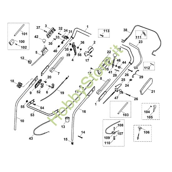 Picture of A - Manubrio MB 555 S