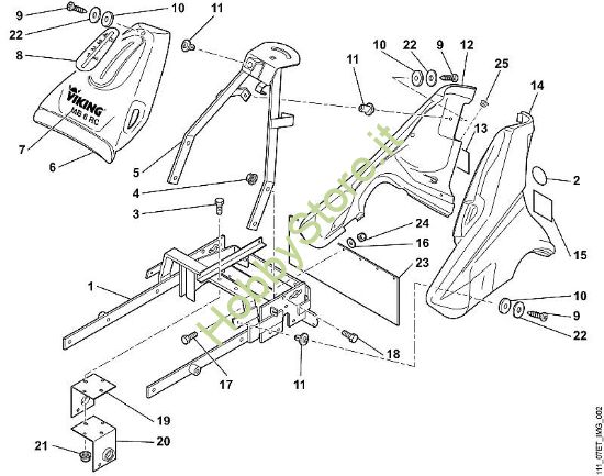 B - Telaio MB MB 6 RC della marca Viking