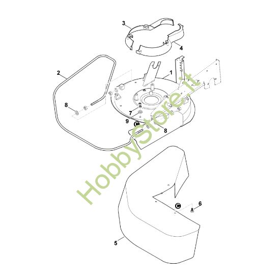 Picture of C1 - Scocca, ruota anteriore MB 6.1 RH