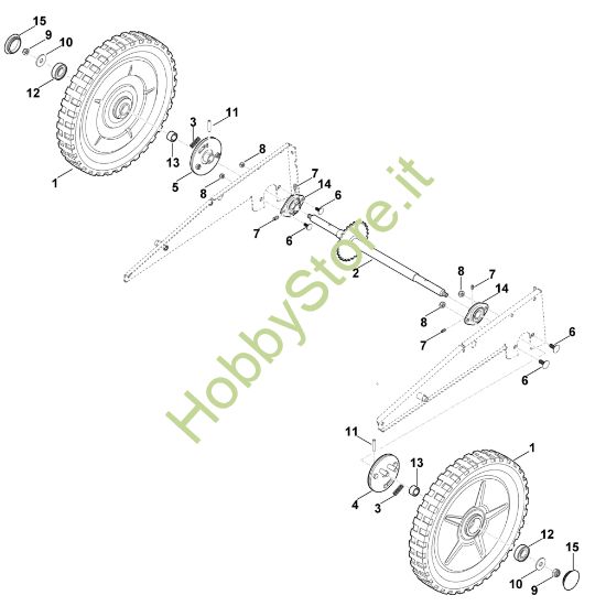 Picture of F - Ruote posteriori MB 6.1 RV