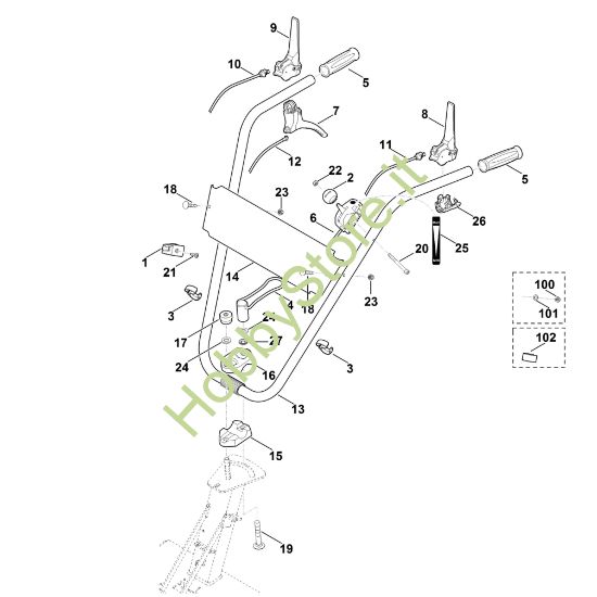 Picture of A - Manubrio MB 6.2 RH