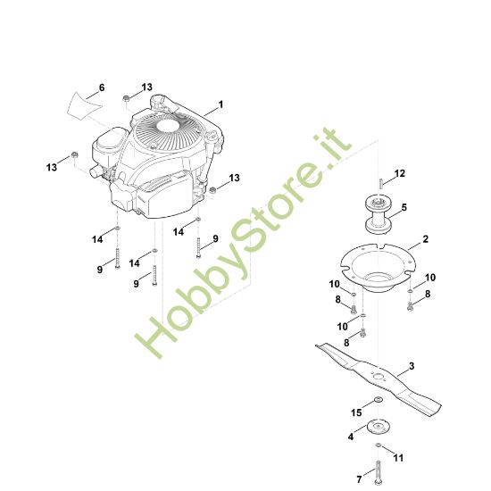 Picture of D - Motore, lama MB 6.2 RH