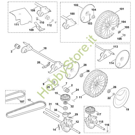 Picture of E - Asse posteriore, cambio MB 650.0 V
