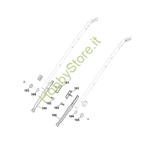 Picture of B1 - Parte inferiore manubrio MB 650.0 VE