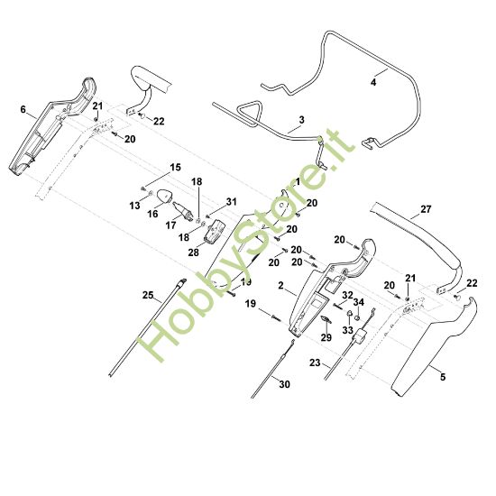 Picture of A - Parte superiore manubrio MB 650.0 VR