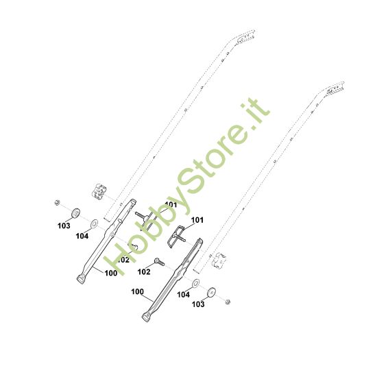 Picture of B1 - Parte inferiore manubrio MB 650.0 VR