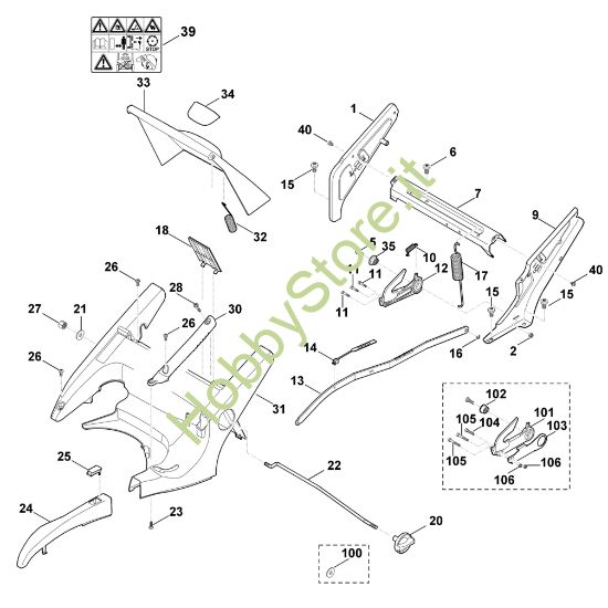 Picture of C - Telaio, regolazione altezza MB 650.0 VS
