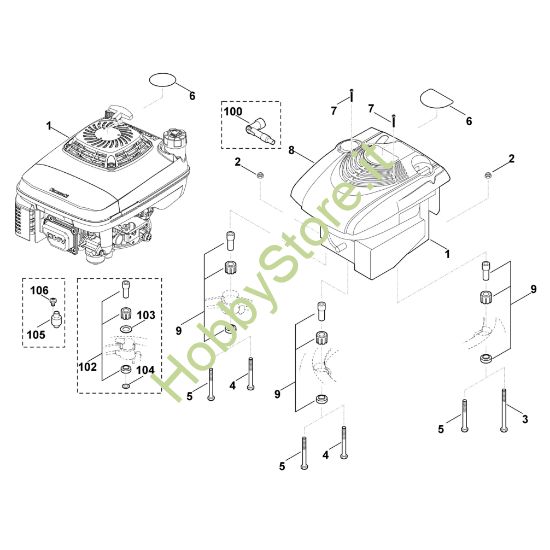 Picture of F - Motore MB 650.0 VS