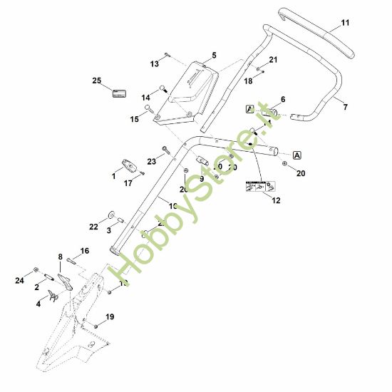 Picture of B - Parte inferiore manubrio MB 650.3 V
