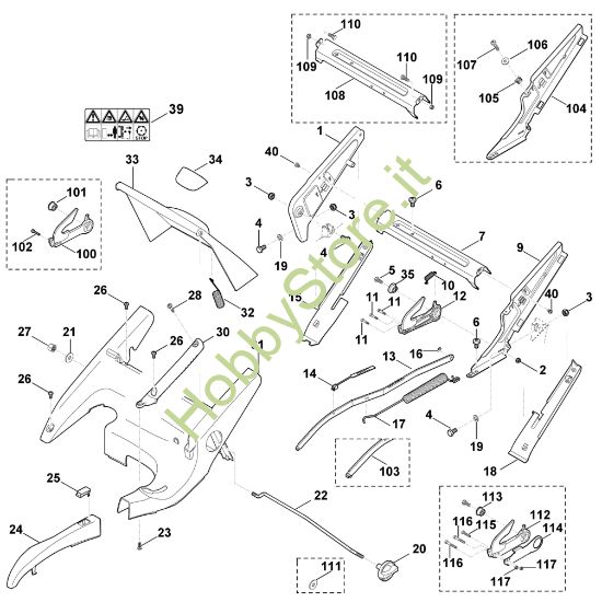 Picture of D - Telaio, regolazione altezza MB 655.0 G