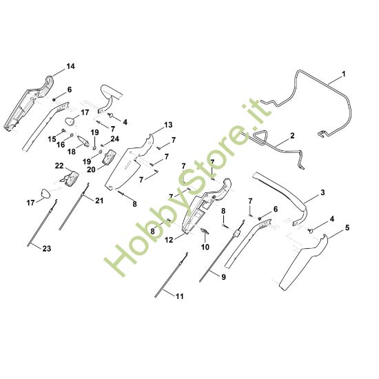 Picture of A - Parte superiore manubrio MB 655.0 GM