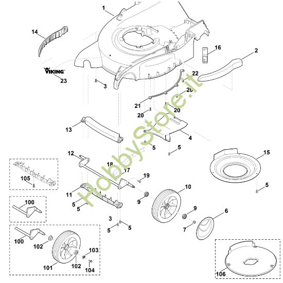 Picture of E - Scocca, asse anteriore MB 655.0 GM