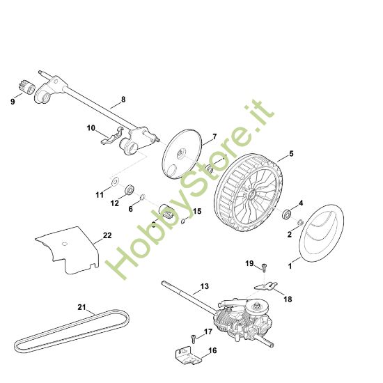Picture of F - Asse posteriore, Trazione MB 655.0 GM
