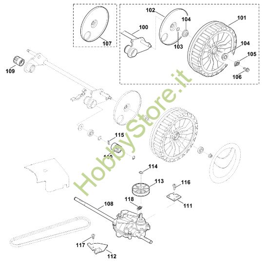 Picture of F1 - Asse posteriore, Trazione MB 655.0 GS