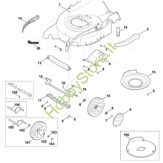 Picture of E - Scocca, asse anteriore MB 655.0 KS