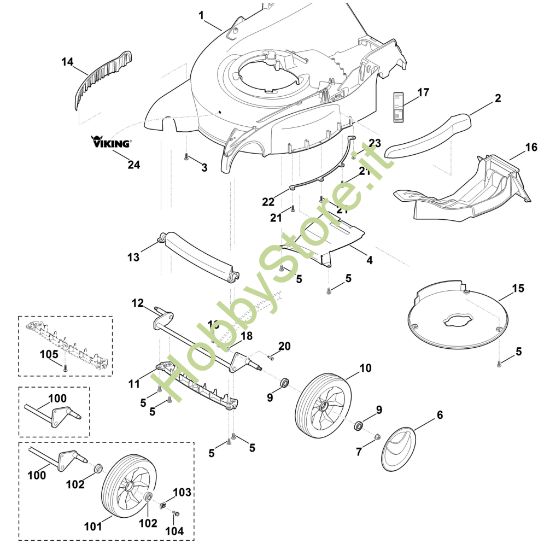 Picture of D - Scocca, asse anteriore MB 655.0 V