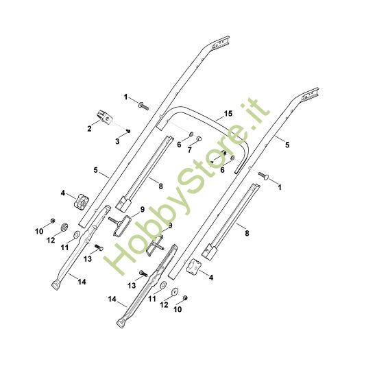 Picture of B - Parte inferiore manubrio MB 655.0 VM
