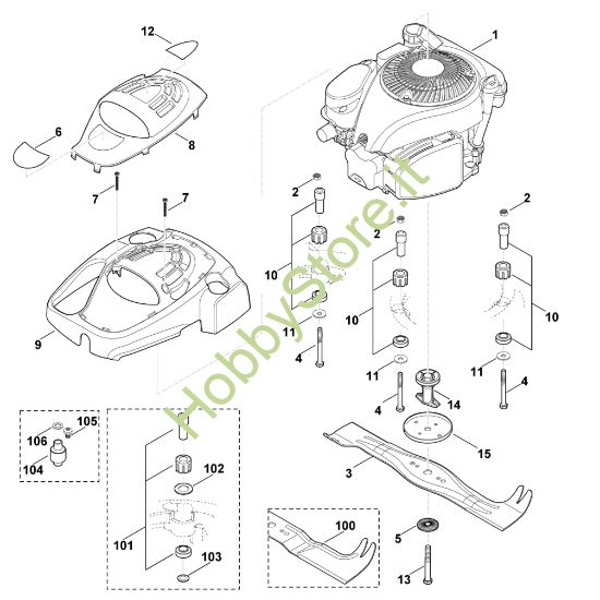 Picture of G - Motore, lama MB 655.1 G