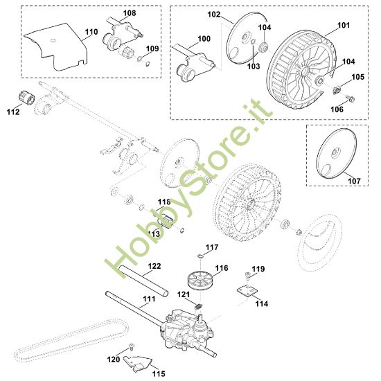 Picture of E1 - Asse posteriore, Trazione MB 655.1 GS