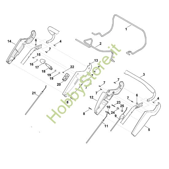 Picture of A - Parte superiore manubrio MB 655.1 V