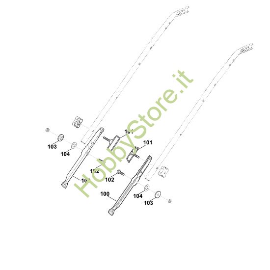 Picture of B1 - Parte inferiore manubrio MB 655.1 V