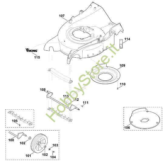Picture of D1 - Scocca, asse anteriore MB 655.1 V