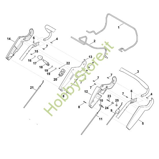 Picture of A - Parte superiore manubrio MB 655.1 VR