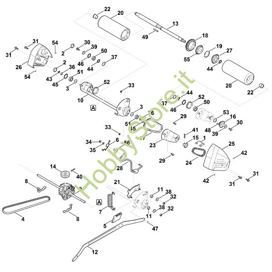 Picture of E - Asse posteriore, cambio MB 655.3 RS