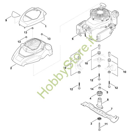 Picture of F - Motore, lama MB 655.3 V