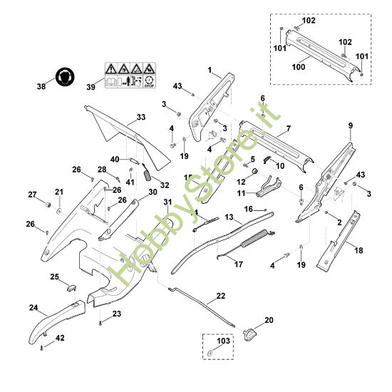 Picture of C - Telaio, regolazione altezza MB 750.1 GK