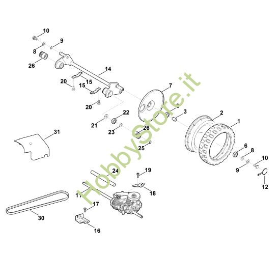 Picture of F - Asse posteriore, Trazione MB 750.1 GK