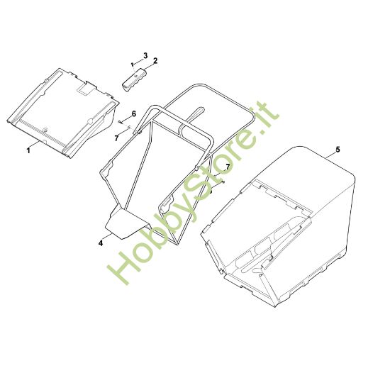 Picture of I - Cesto raccolta erba MB 750.1 GK
