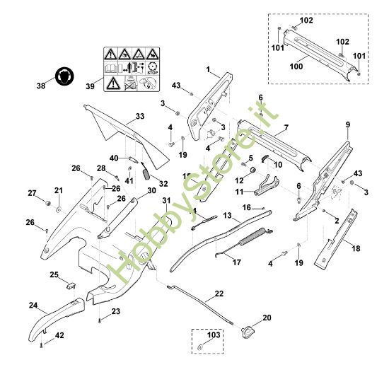 Picture of C - Telaio, regolazione altezza MB 750.1 KS