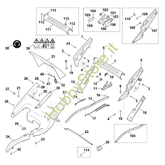 Picture of C - Telaio, regolazione altezza MB 755.0 KS