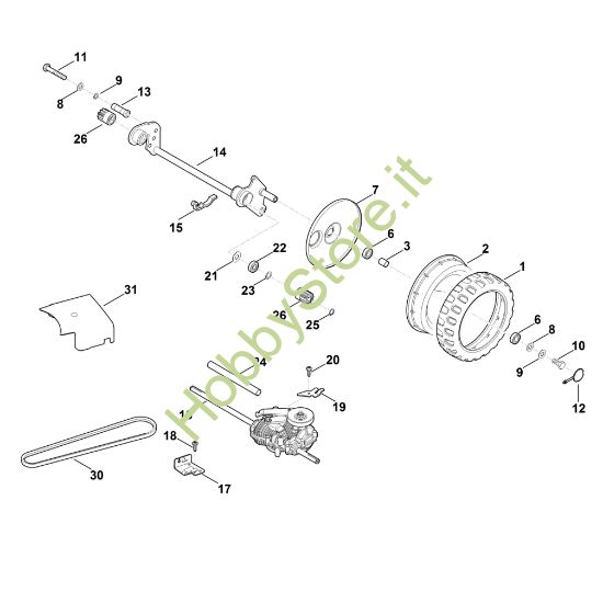 Picture of F - Asse posteriore, Trazione MB 755.0 KS