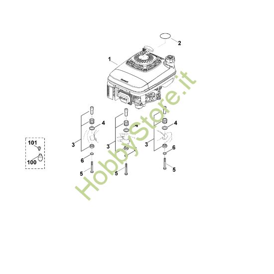 Picture of H - Motore MB 755.0 KS
