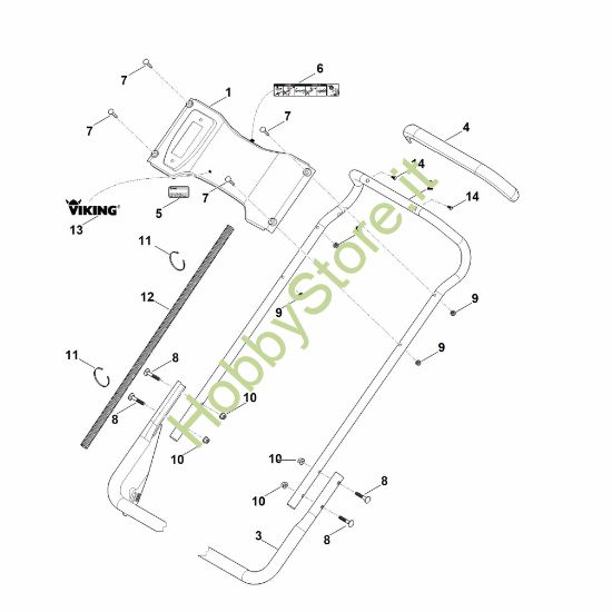 Picture of B - Parte inferiore manubrio MB 756.0 GS