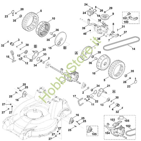 Picture of E - Regolazione altezza posteriore, trazione MB 756.0 YC