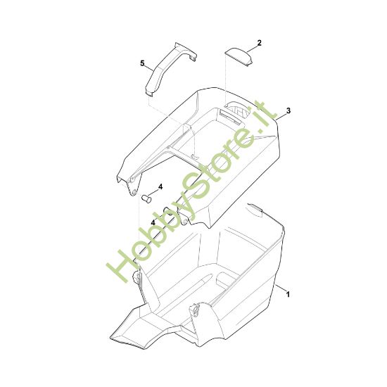 Picture of E - Cesto raccolta erba ME 235.0