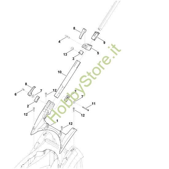 Picture of B - Parte inferiore manubrio ME 339.0 C