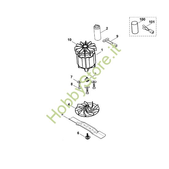 Picture of C - Motore, lama ME 360