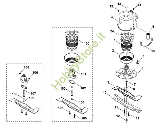 Picture of D - Motore, lama ME 400