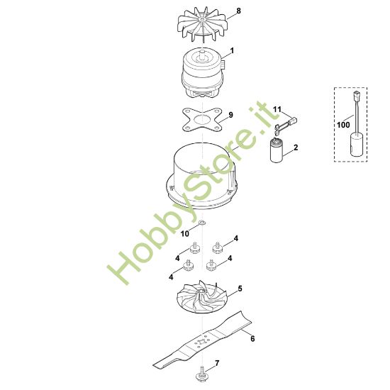 Picture of D - Motore, lama ME 443.0 C