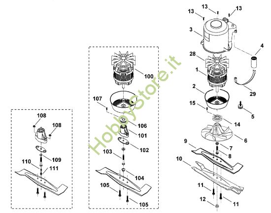 Picture of D - Motore, lama ME 450 M